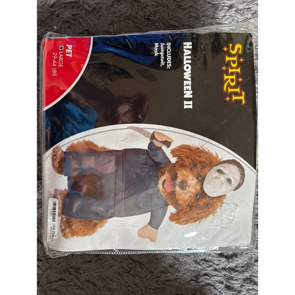 Spirit Halloween II Michael Myers Pet Dog Costume Large 29-44 lbs 25-04-099194